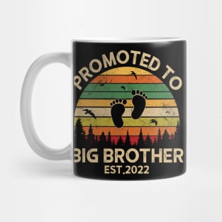 Promoted To Big Brother Est 2022 Pregnancy Announcement Vintage Mug